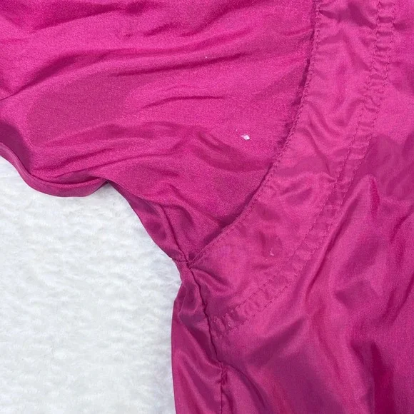 Vintage Nike International Windbreaker Jacket Pink Gold Embroidered Logo Track